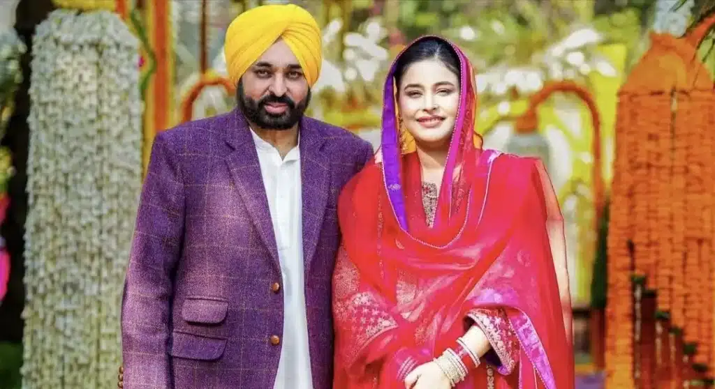 bhagwant-mann-with-his-wife